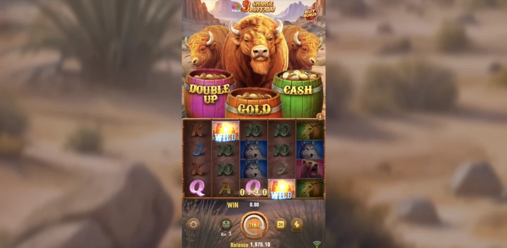 3 Charge Buffalo Slot