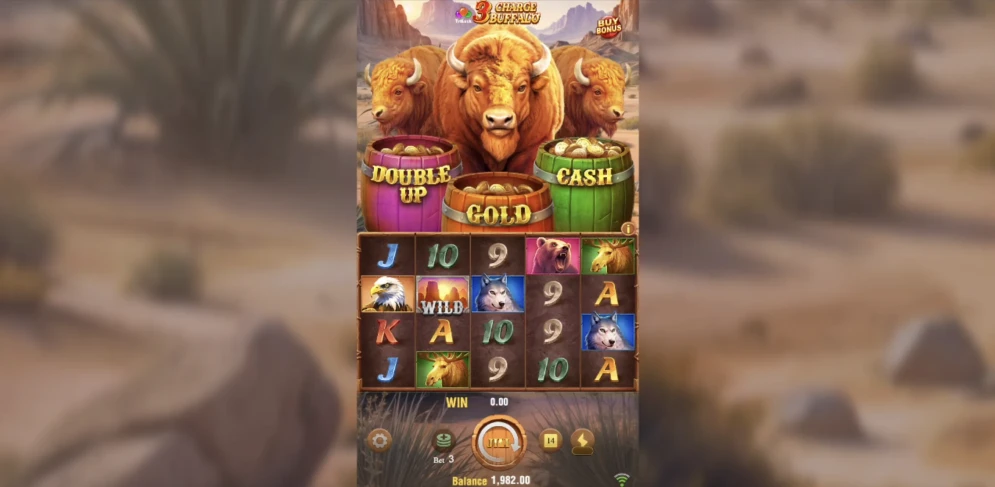 3 Charge Buffalo Slot