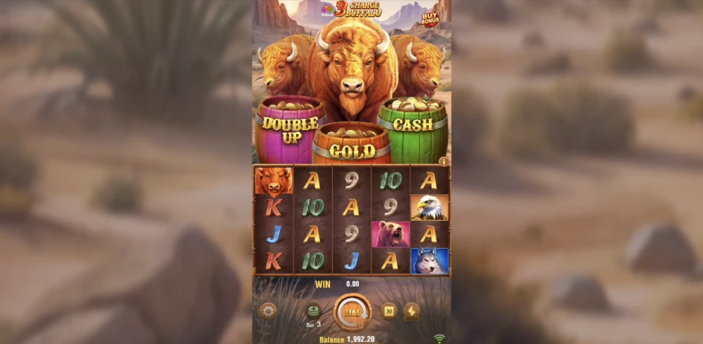 3 Charge Buffalo Slot