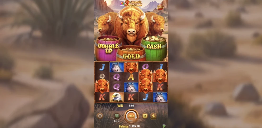 3 Charge Buffalo Slot